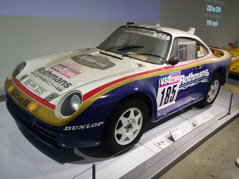 We debated whether this was “authentic” dirt on the rally Porsche or did the museum curators create this?